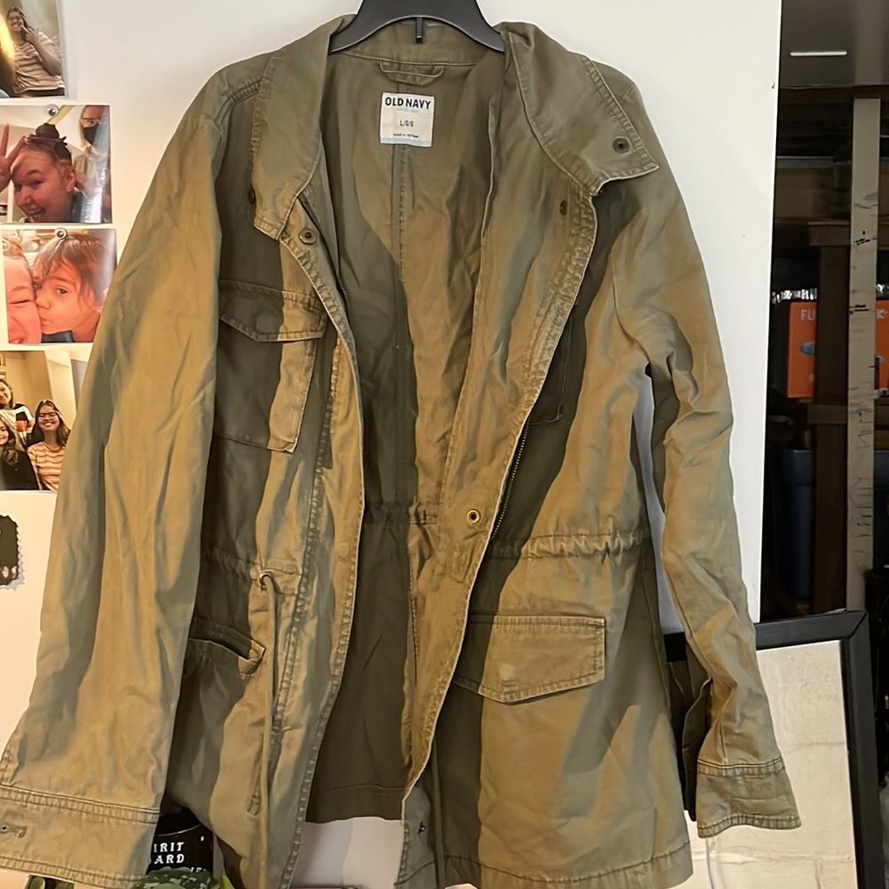 green jacket